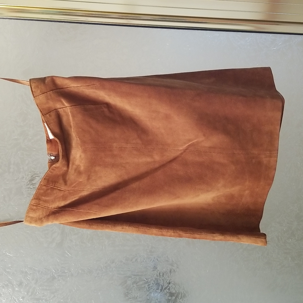 Vintage suede skirt